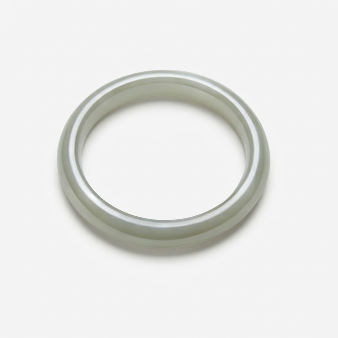 The Uncarved Whole - Hunran Hetian Jade Bangle
