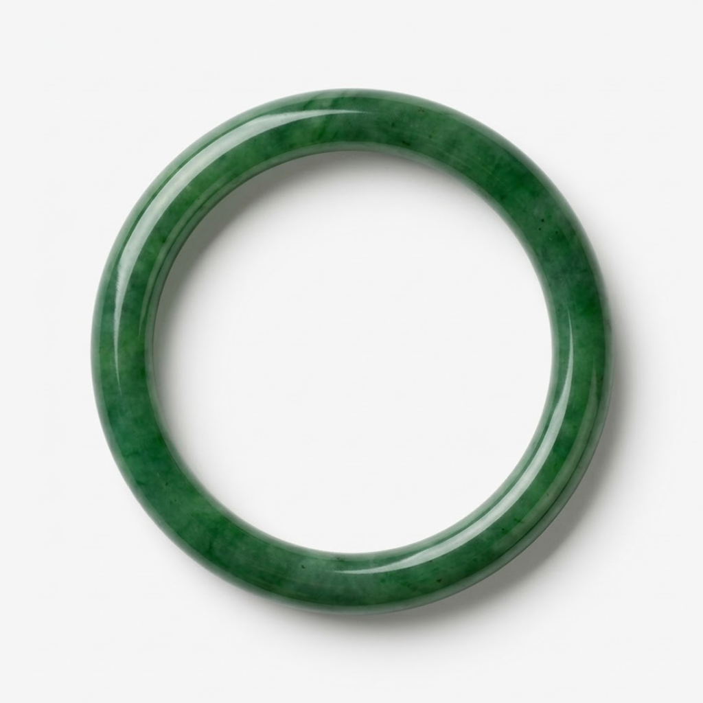 The Quiet Depth - Anning Hetian Jade Bangle