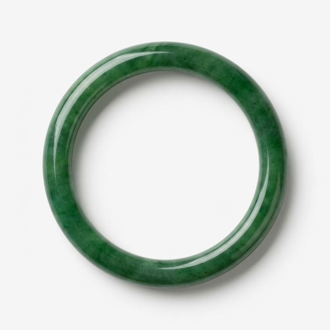 The Quiet Depth - Anning Hetian Jade Bangle