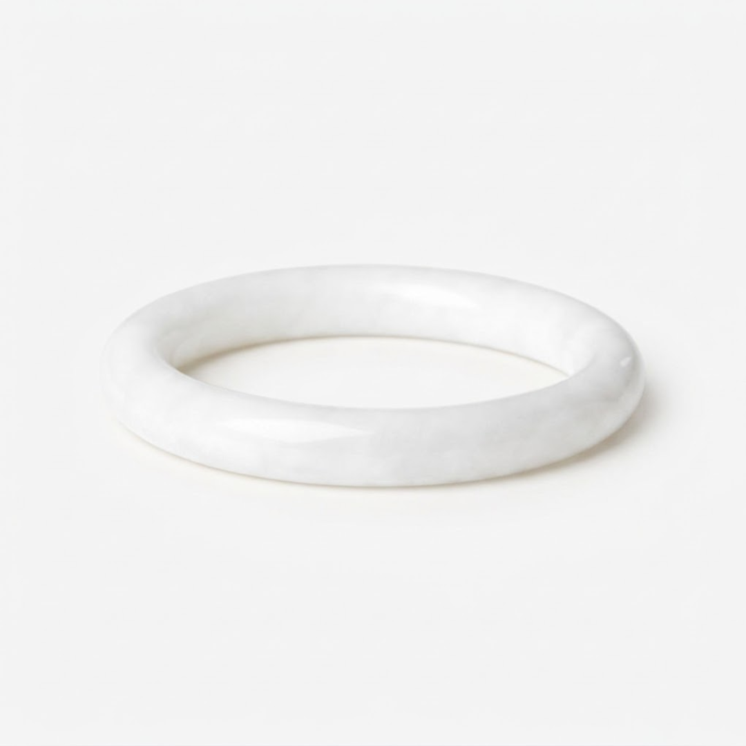 The Pure Vessel - Wenrun Hetian Jade Bangle