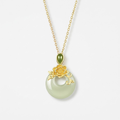 The Regal Bloom - Mudan Hetian Jade Necklace