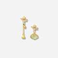 The Blooming Wish - Qinglian Hetian Jade Earrings