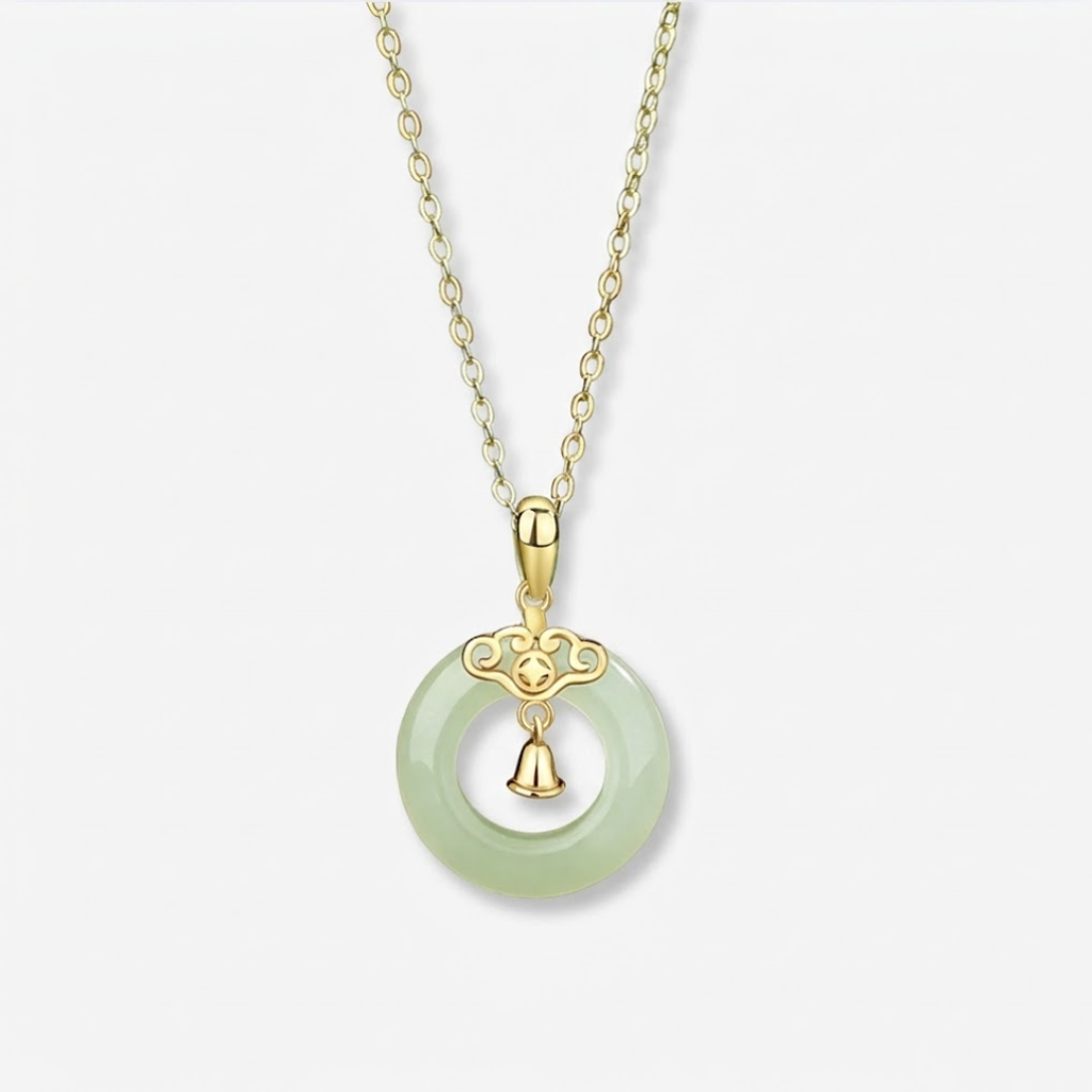 The Sacred Chime - Xiangyun Hetian Jade Necklace