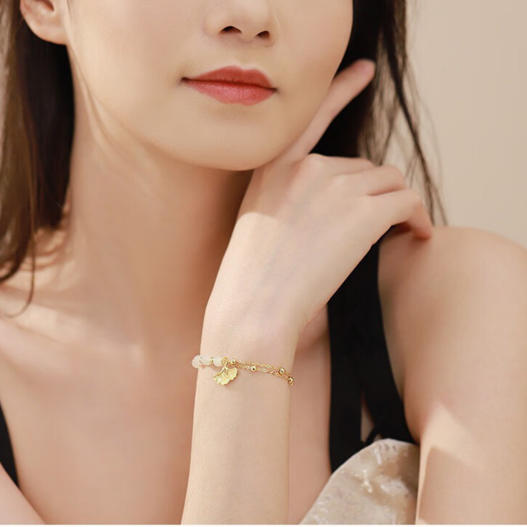 The Grandfather's Tree - Xingyuan Hetian Jade Bracelet