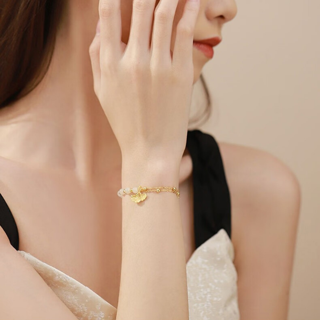 The Grandfather's Tree - Xingyuan Hetian Jade Bracelet