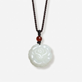 The Carved Rose - Meigui Hetian Jade Necklace
