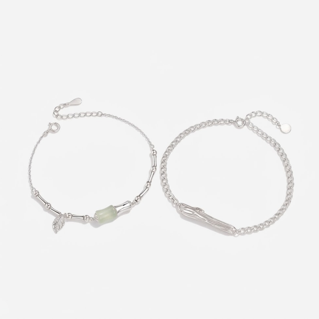 The Steadfast Rhythm - Zhuyin Hetian Jade Bracelet