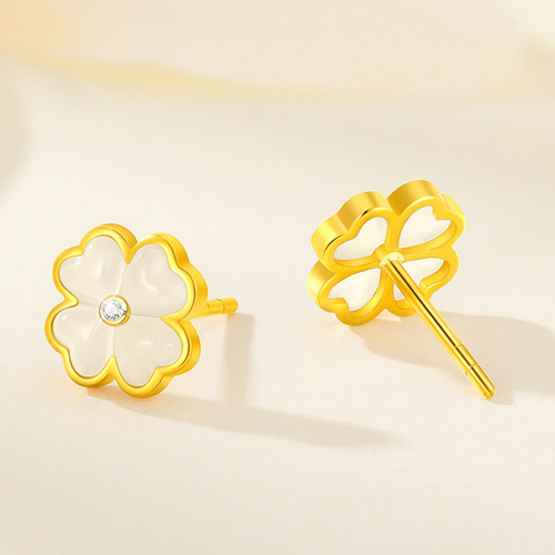 The Endless Spring - Sichun Hetian Jade Earrings