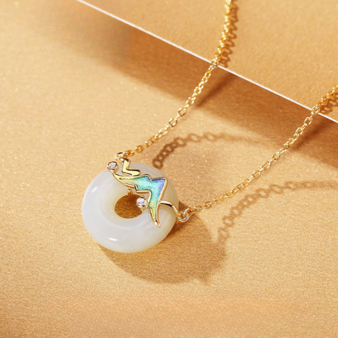 The Sacred Range - Jinshan Hetian Jade Necklace