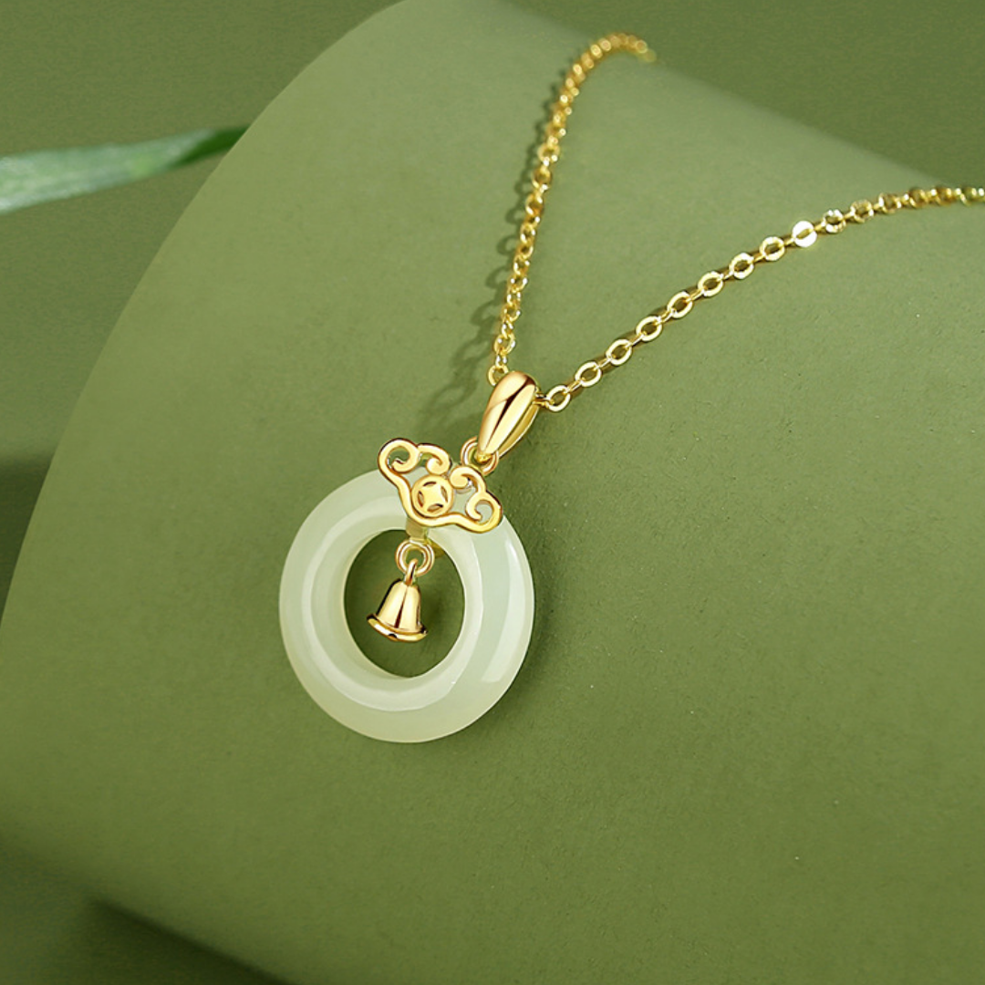 The Sacred Chime - Xiangyun Hetian Jade Necklace
