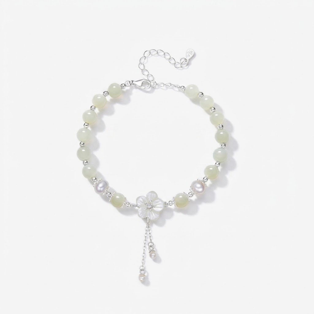 The Quiet Fragrance - Moli Hetian Jade Bracelet