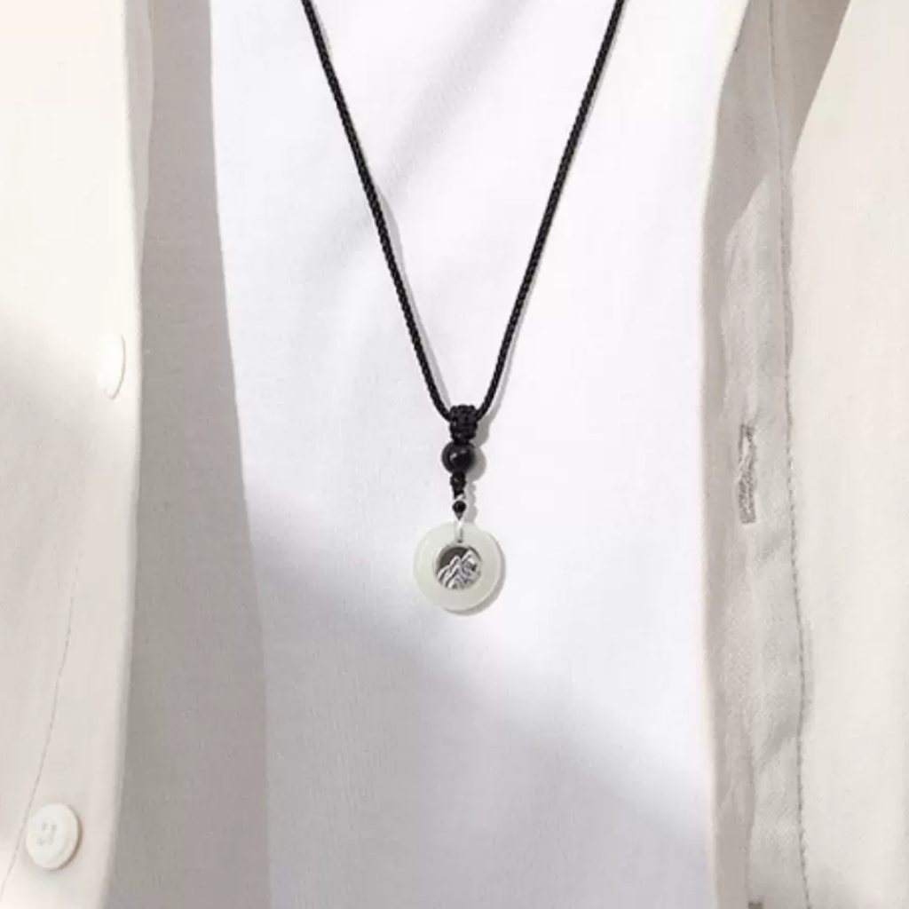 The Steadfast Vow - Shanhai Hetian Jade Necklace
