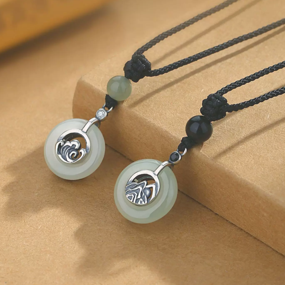 The Steadfast Vow - Shanhai Hetian Jade Necklace