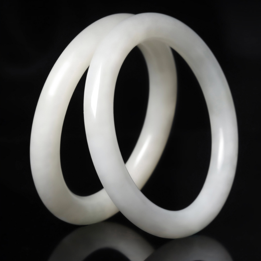 The Pure Vessel - Wenrun Hetian Jade Bangle