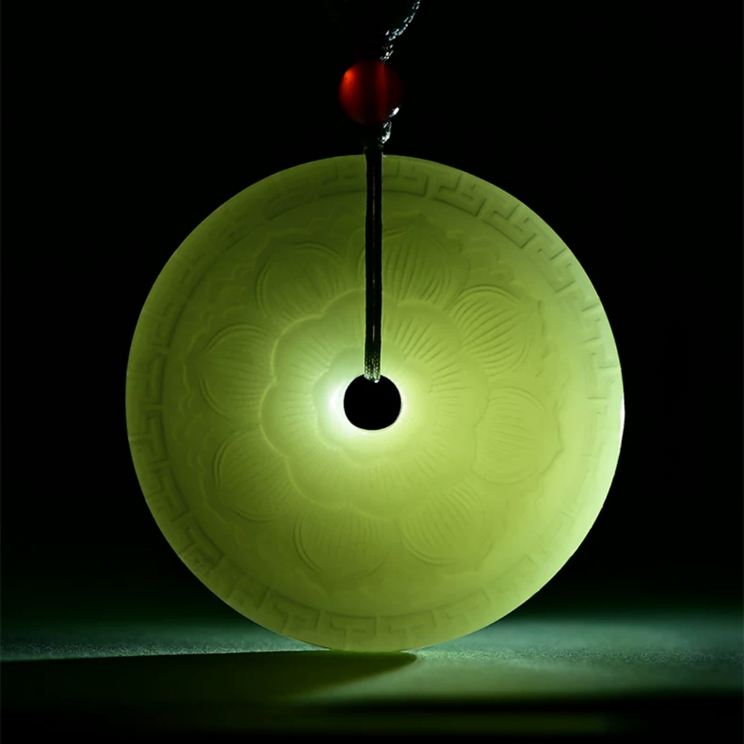 The Full Bloom - Furong Hetian Jade Necklace