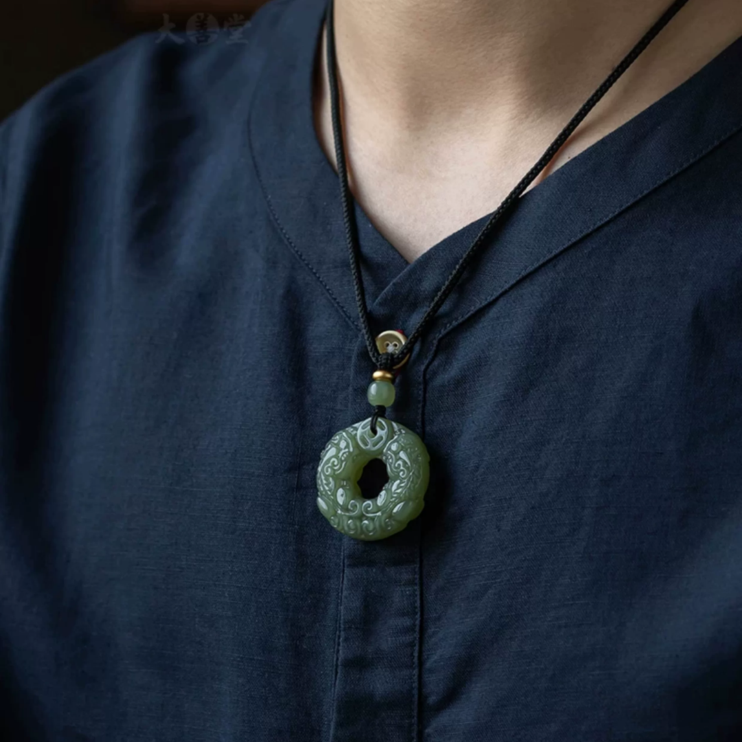 The Guardian Beast - Pixiu Hetian Jade Necklace