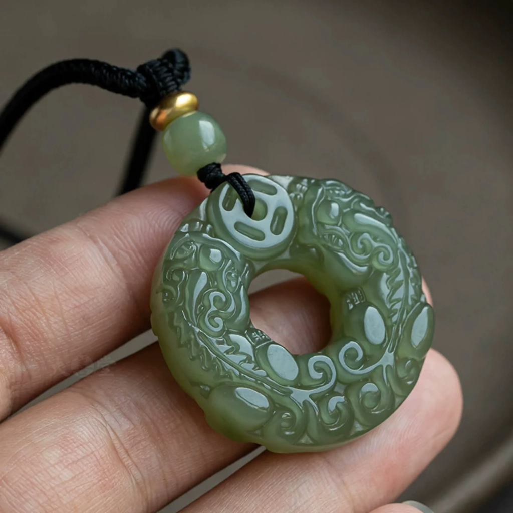 The Guardian Beast - Pixiu Hetian Jade Necklace