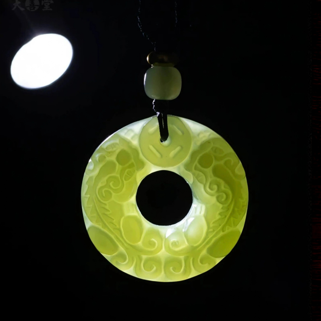 The Guardian Beast - Pixiu Hetian Jade Necklace
