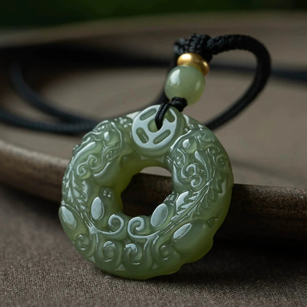 The Guardian Beast - Pixiu Hetian Jade Necklace