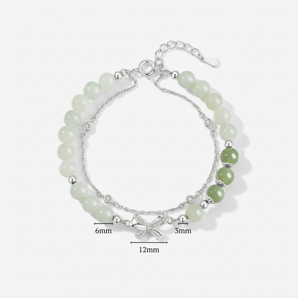The Unity Knot - Tongxin Hetian Jade Bracelet