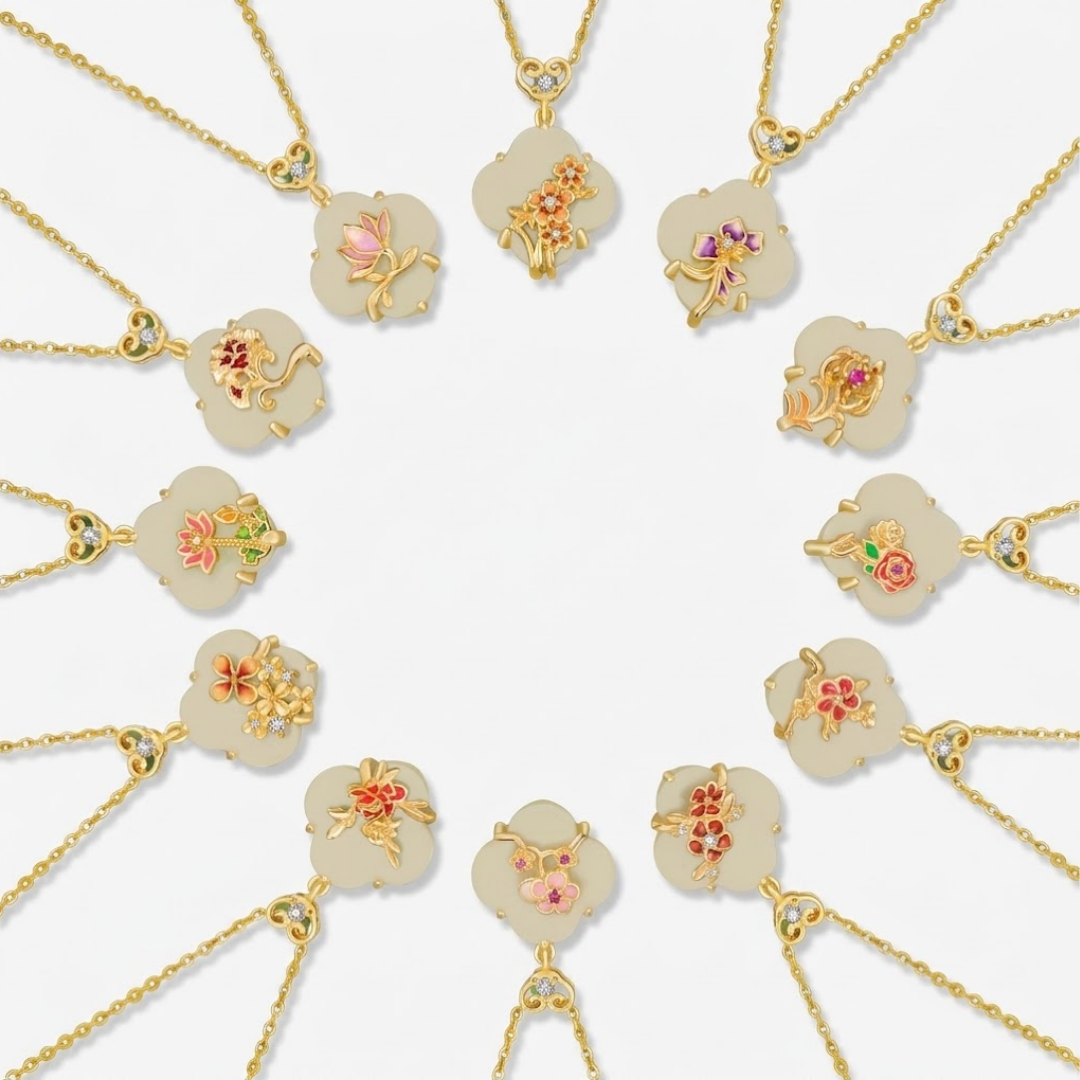 The Twelve Guardians - Huayue Hetian Jade Necklace