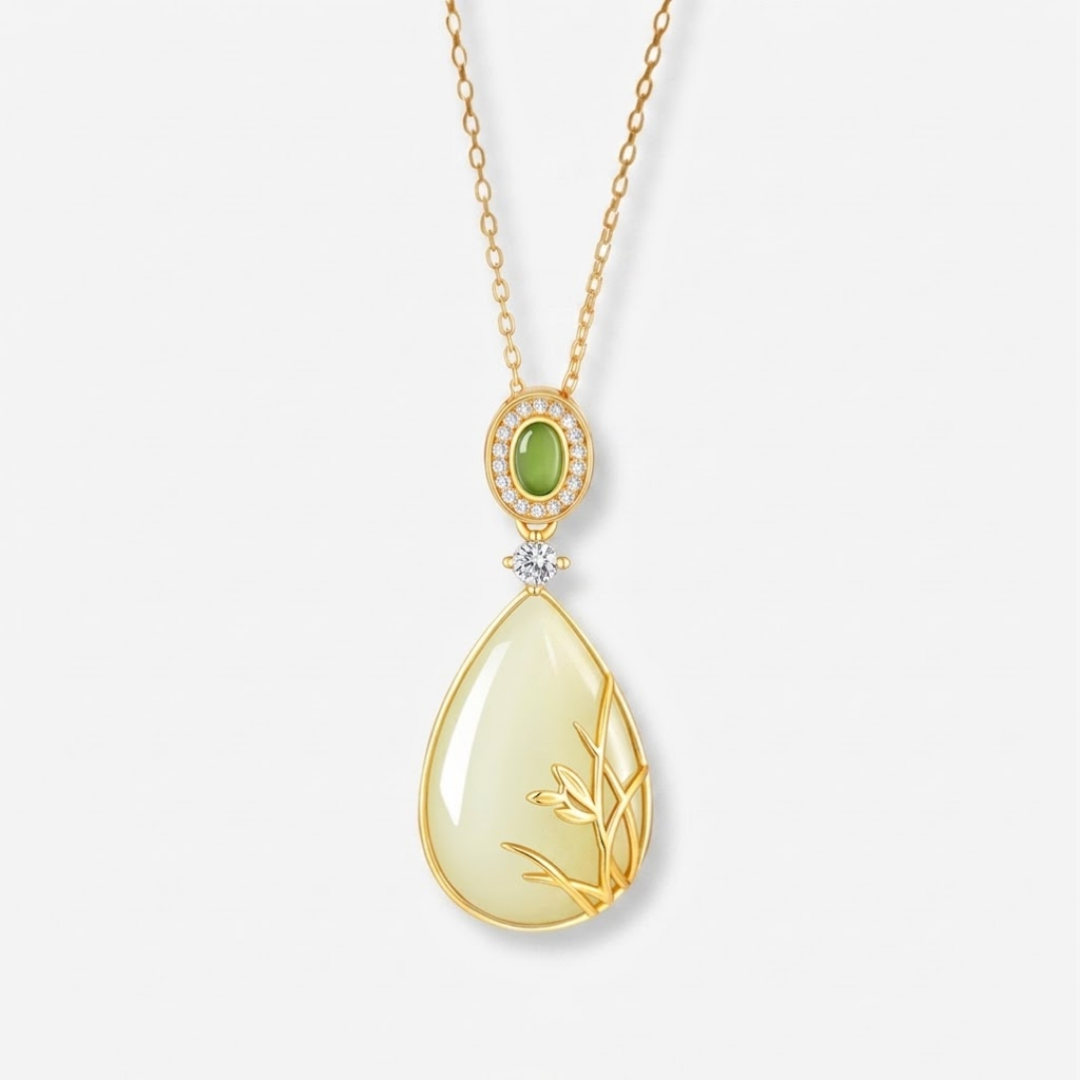 The Refined Company - Lanzhi Hetian Jade Necklace