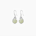 The Held Droplet - Qingying Hetian Jade Earrings