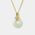 The Tranquil Halo - Ningxiang Hetian Jade Necklace