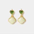 The Inner Rhythm - Xinyun Hetian Jade Earrings
