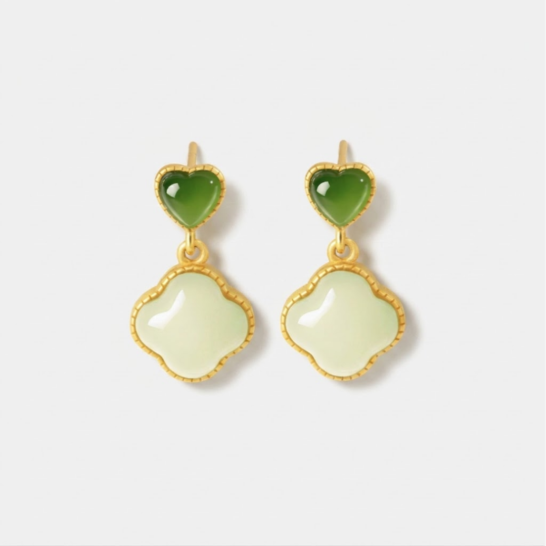 The Inner Rhythm - Xinyun Hetian Jade Earrings