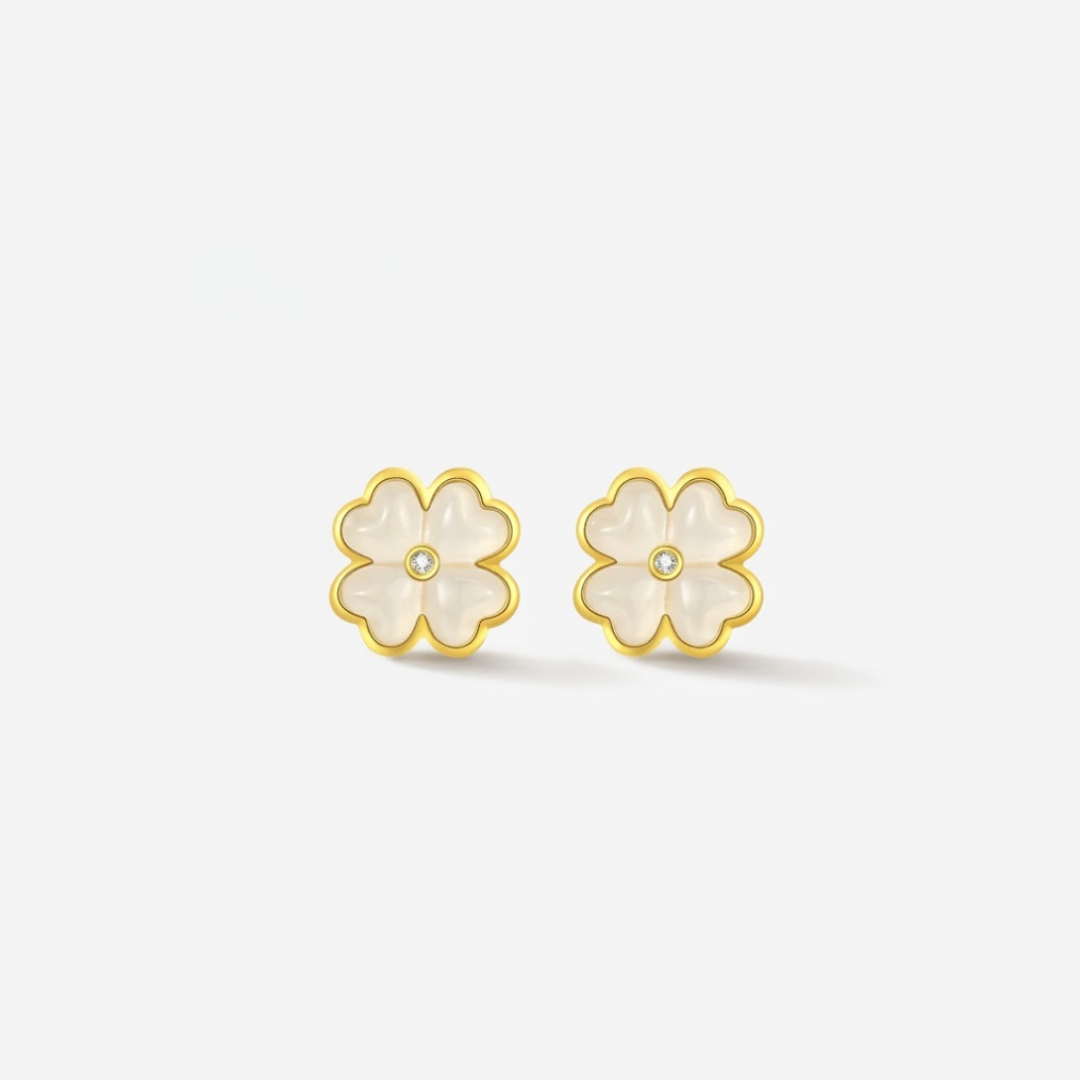 The Endless Spring - Sichun Hetian Jade Earrings