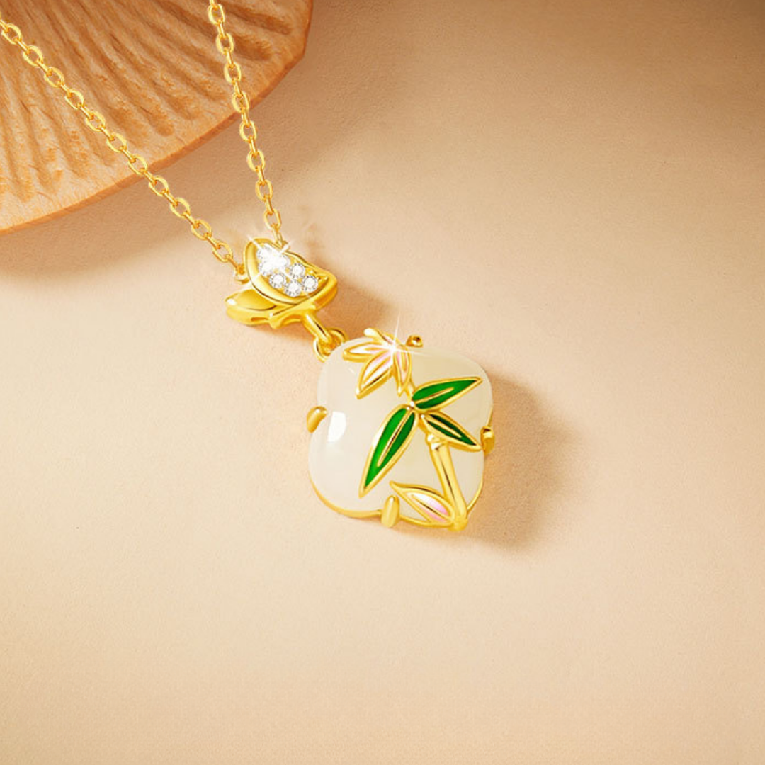 The Painted Shadow - Zhuying Hetian Jade Necklace