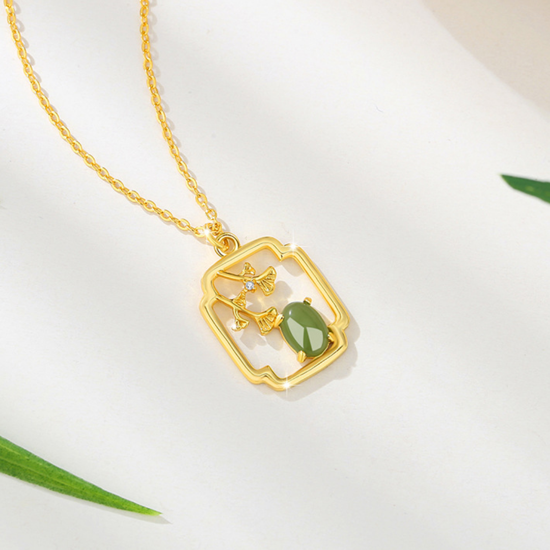 The Framed View - Chuangyun Hetian Jade Necklace