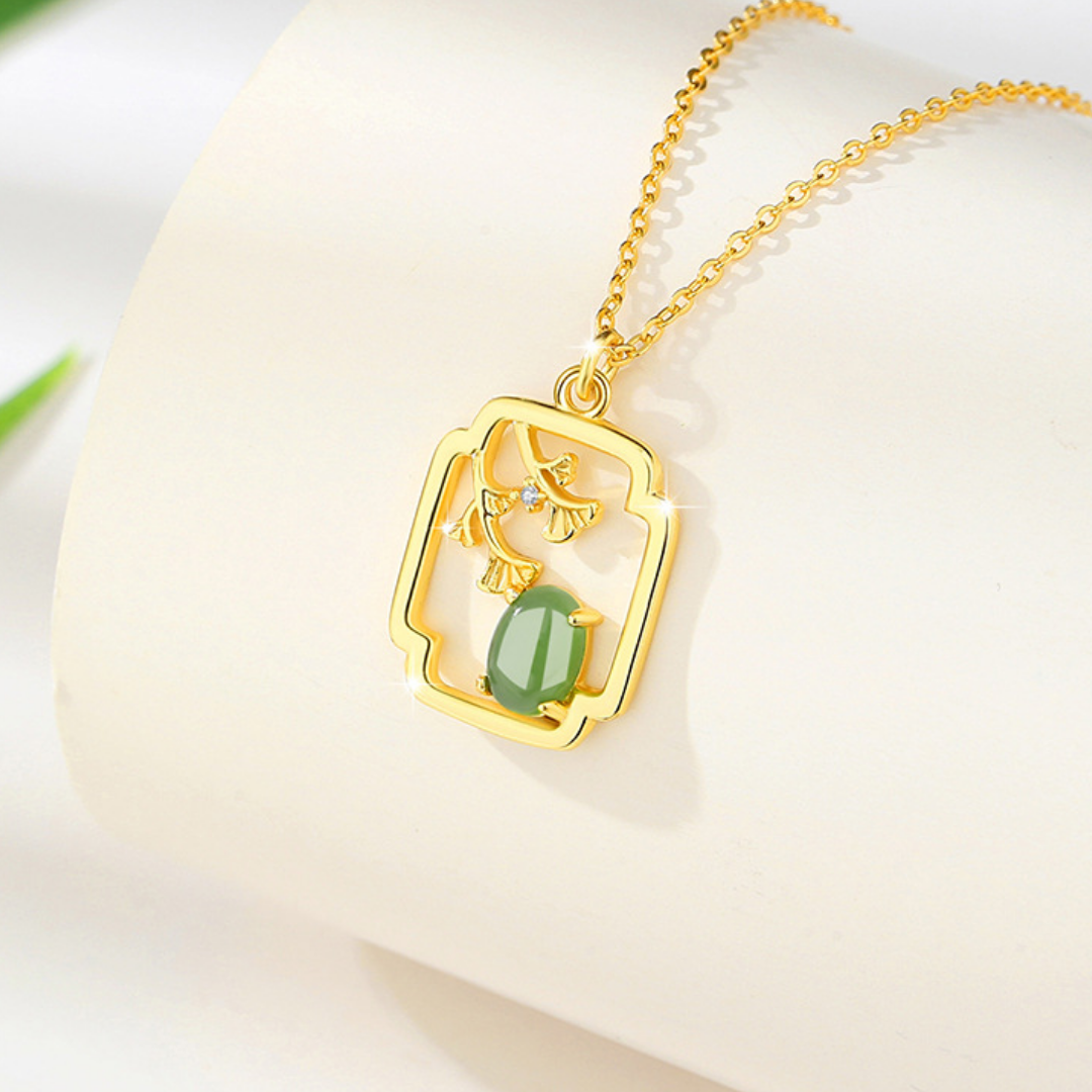 The Framed View - Chuangyun Hetian Jade Necklace