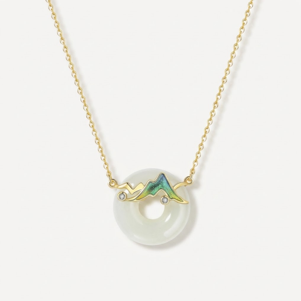 The Sacred Range - Jinshan Hetian Jade Necklace