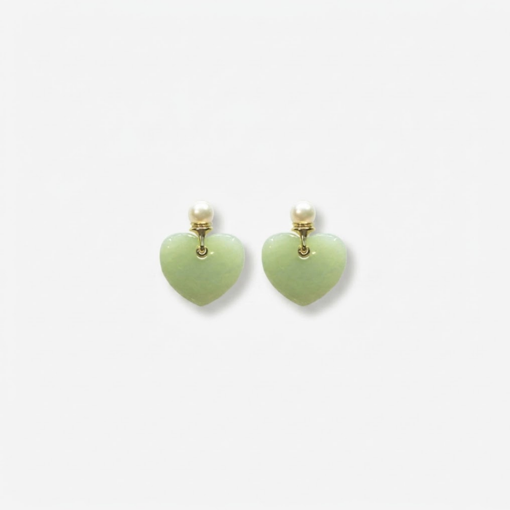 The Yielding Strength - Rouxin Hetian Jade Earrings