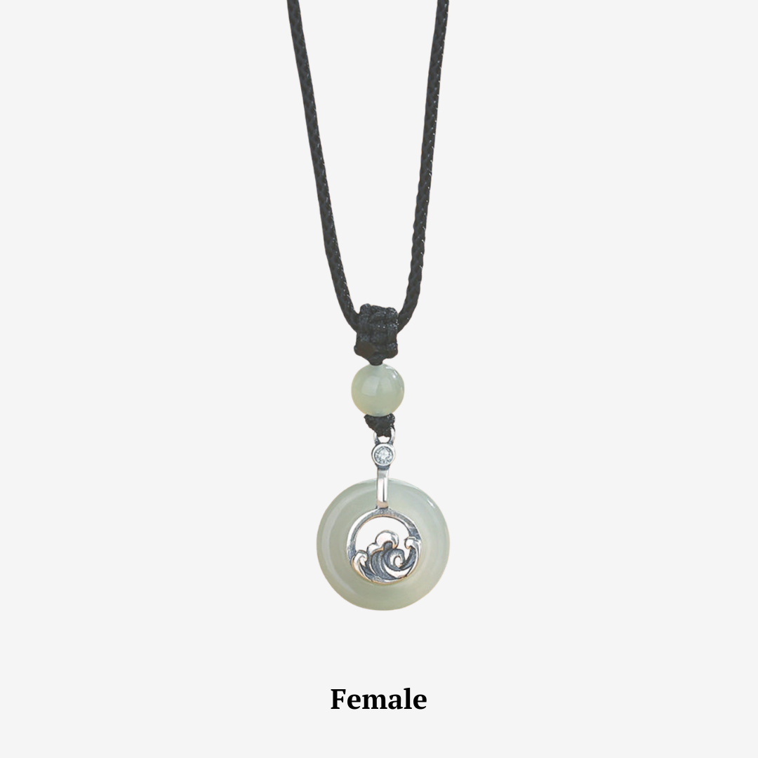 The Steadfast Vow - Shanhai Hetian Jade Necklace