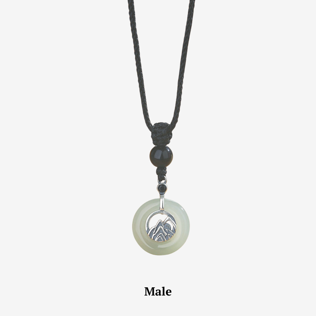 The Steadfast Vow - Shanhai Hetian Jade Necklace
